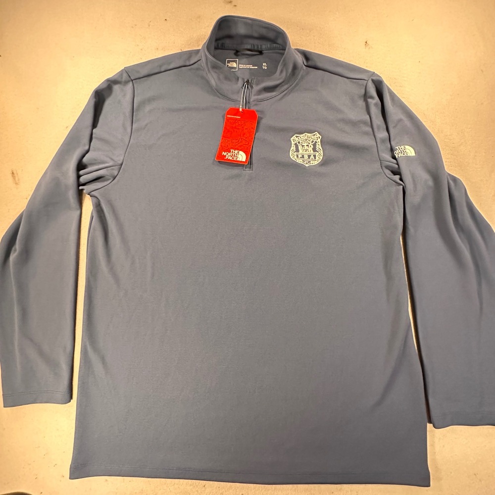 NEW The North Face Ambition 1/4 Zip Shady Blue Orangetown Police PBA Mens XL NWT
